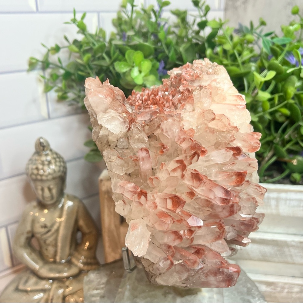 Large Red Quartz Cluster